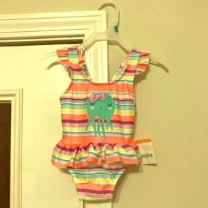 Gymboree NWT Jellyfish Striped Bathing Suit